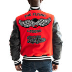 Top Gun® "Flying Legend" Varsity Jacket  // Red (S)