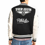 Top Gun® "Athletic Division" Varsity Jacket // Black (S)