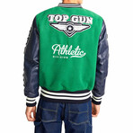 Top Gun® "Athletic Division" Varsity Jacket // Green (5XL)