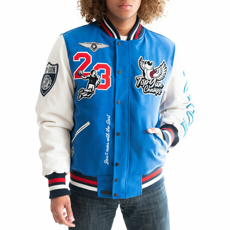 Top Gun® "Flying Legend" Varsity Jacket  // Blue (XS)