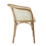 Elsy Armchair in Natural with Natural Rattan Seat 