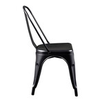 Corsair Stacking Chair in Matte Black // Set of 4