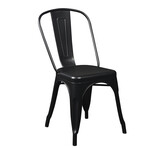 Corsair Stacking Chair in Matte Black // Set of 4