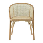 Elsy Armchair in Natural with Natural Rattan Seat 