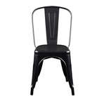 Corsair Stacking Chair in Matte Black // Set of 4