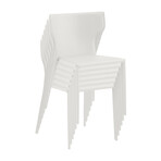 Divinia Stacking Chair in White // Set of 2