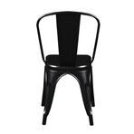 Corsair Stacking Chair in Matte Black // Set of 4