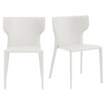 Divinia Stacking Chair in White // Set of 2