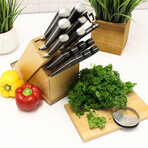 BergHOFF 20pc Stainless Steel Smart Knife Block Set