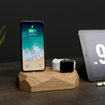 Combo Dock // Oak (Lightning)