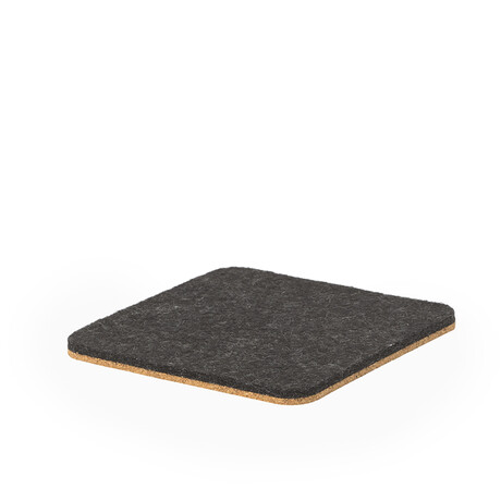 Felt & Cork Coasters (Anthracite)