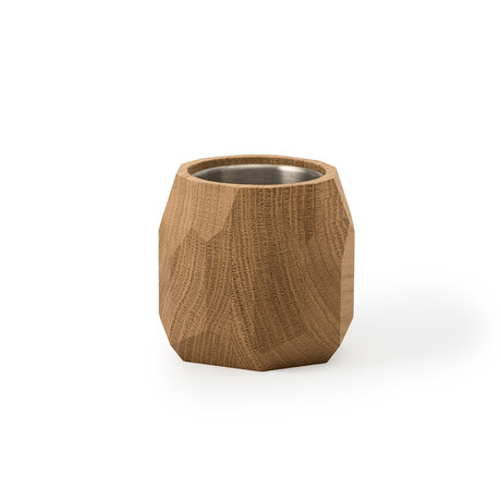 Geometric Pot (Oak)