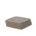 Felt & Cork Coasters (Anthracite)