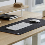 Felt & Cork Desk Mat // Anthracite (Medium)