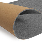 Felt & Cork Desk Mat // Grey (Medium)