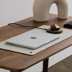 Felt & Cork Desk Mat // Stone Grey (Medium)