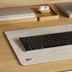 Felt & Cork Desk Mat // Grey (Medium)