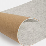 Felt & Cork Desk Mat // Stone Grey (Large)