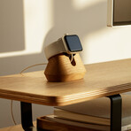 Magnetic Charging Apple Watch Stand (Oak)