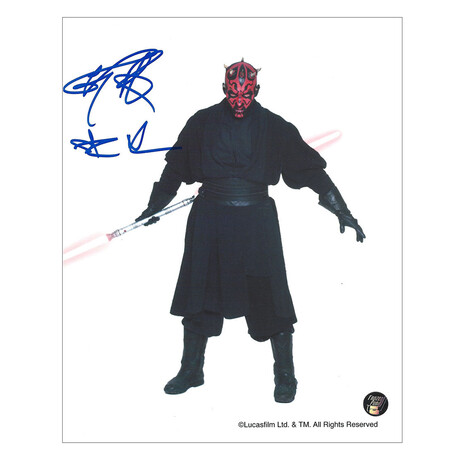 Ray Park Autographed Star Wars 8X10 Photo