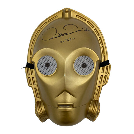 Anthony Daniels Autographed 'C-3PO' Mask