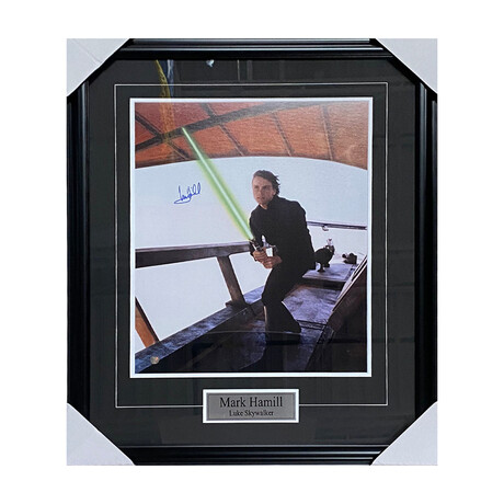 Mark Hamill Framed Autographed "Star Wars" 16X20 Photo