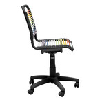 Bungie Low Back Office Chair // Rainbow with Matte Black Frame and Base