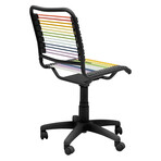 Bungie Low Back Office Chair // Rainbow with Matte Black Frame and Base