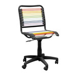 Bungie Low Back Office Chair // Rainbow with Matte Black Frame and Base