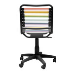 Bungie Low Back Office Chair // Rainbow with Matte Black Frame and Base