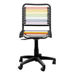 Bungie Low Back Office Chair // Rainbow with Matte Black Frame and Base