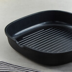 BergHOFF Leo Phantom Nonstick Ceramic 10.25" Grill Pan // Recycled