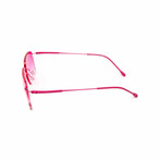 Men's // Pink Titanium Rimless Sunglasses // Pink + Gradient Pink