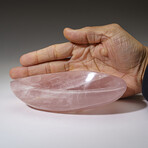 Genuine Polished Rose Quartz Dish // 1.1 lbs