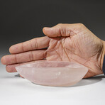 Genuine Polished Rose Quartz Dish // .65 lbs