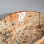 Genuine Polished Peach Moonstone Bowl // 7 lbs