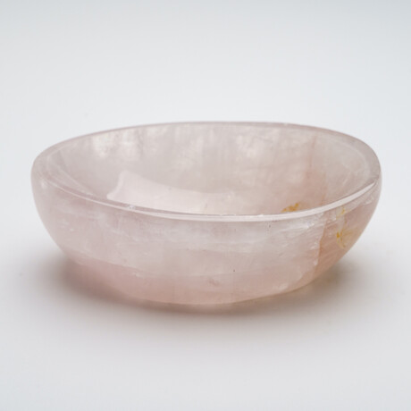 Genuine Polished Rose Quartz Bowl from Brazil // 2.6 lbs