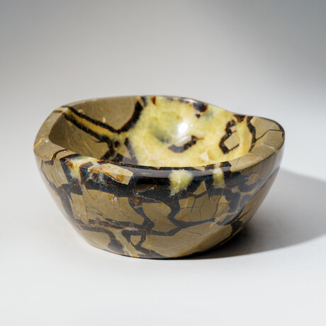 Genuine Polished Septarian Bowl from Madagascar // 3.5 lbs
