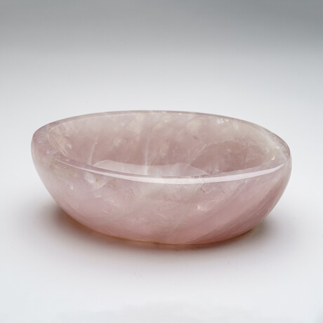 Genuine Polished Rose Quartz Bowl from Brazil // 4.1 lbs