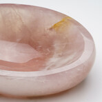 Genuine Polished Rose Quartz Bowl from Brazil // 4 lbs