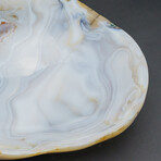 Polished Banded Agate Bowl From Brazil // 13 lbs