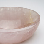 Genuine Polished Rose Quartz Bowl from Brazil // 3.4 lbs