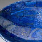 Genuine Polished Lapis Lazuli Oval Bowl // 376.4 grams