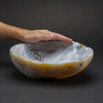 Polished Banded Agate Bowl From Brazil // 13 lbs