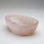 Genuine Polished Rose Quartz Bowl from Brazil // 3.4 lbs