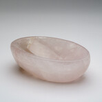 Genuine Polished Rose Quartz Bowl from Brazil // 2.6 lbs