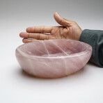 Genuine Polished Rose Quartz Bowl from Brazil // 4.1 lbs