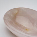 Genuine Polished Rose Quartz Bowl from Brazil // 2.6 lbs