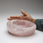 Genuine Polished Rose Quartz Bowl from Brazil // 5.2 lbs