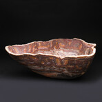 Genuine Saffron Brown Onyx Bowl From Mexico // 14.4 lbs